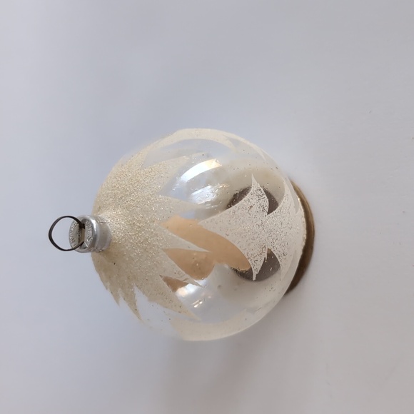 Vtg West German Christmas Tree Ornament Diorama Paper Angel Inside - Picture 3 of 4